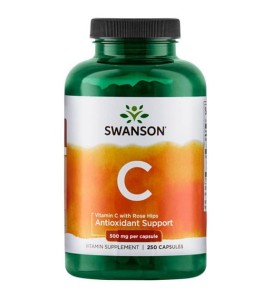 SWANSON Witamina C500 z dziką różą - 250kaps.- suplement diety 