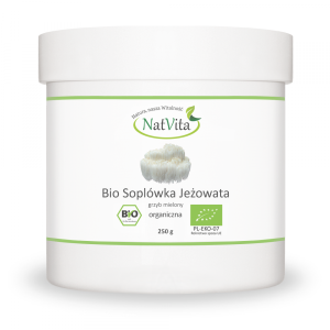 NATVITA Soplówka Jeżowata BIO grzyb mielony HERICIUM 250g