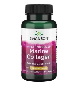 SWANSON Hydrolizowany Kolagen Z Ryb Typ I 400 60kaps - suplement diety
