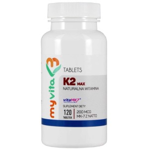 MYVITA WITAMINA K2 MK-7 MAX 200mcg 120tabl. - suplement diety