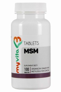MYVITA Msm 500mg/100tabl - suplement diety
