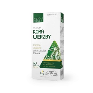 MEDICA HERBS Kora Wierzby 550mg/60kaps - suplement diety