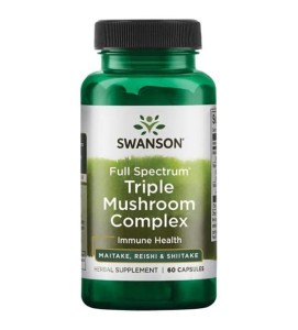 SWANSON Full Spectrum Triple Mushroom 60 kaps. - suplement diety