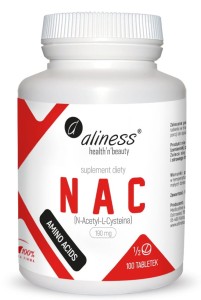 ALINESS NAC N-Acetyl-L-Cysteine 190 mg x 100 tabs. (1/2 tabletki) - suplement diety