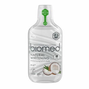 BIOMED płyn do płukania NATURAL WHITENING - mięta + kokos, 500 ml 