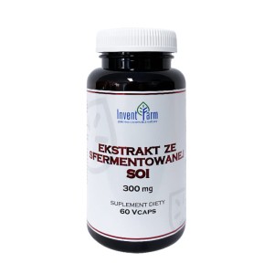 INVENT FARM Ekstrakt ze sfermentowanej soi (Natto) 300 mg 60kaps - suplement diety