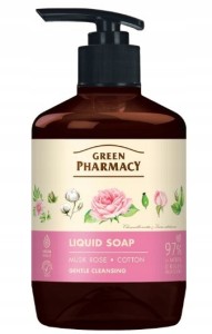 Green Pharmacy Mydło w płynie Róża piżmowa i bawełna 460ml 