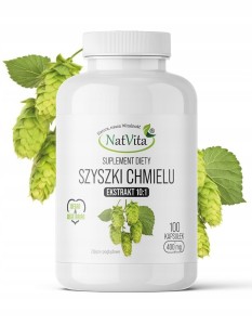 NATVITA Szyszki chmielu ekstrakt 10:1 100kaps - suplement diety