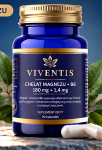 VIVENTIS Chelat magnezu 180mg 90kaps - suplement diety