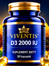 VIVENTIS Witamina D3 2000iu 30kaps - suplement diety