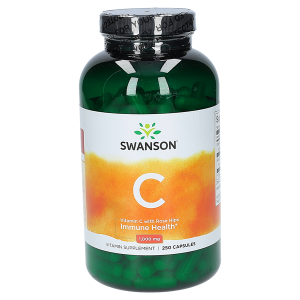 SWANSON WITAMINA C1000 Z DZIKĄ RÓŻĄ - 250kaps - suplement diety 