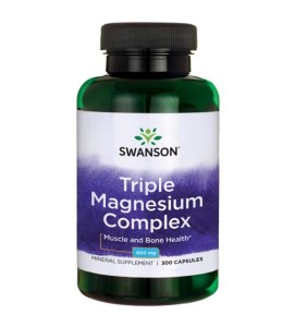 SWANSON Triple Magnesium Complex 300kaps/400mg - suplement diety 