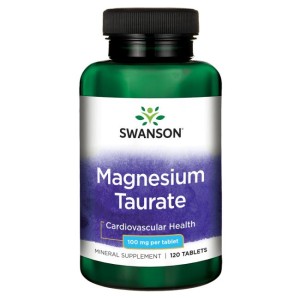 SWANSON Taurynian Magnezu 100mg 120 tabl. - suplement diety