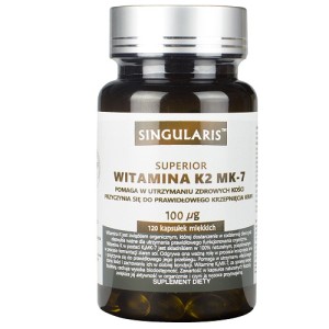 SINGULARIS WITAMINA K2 MK-7 SUPERIOR 120 kaps - suplement diety